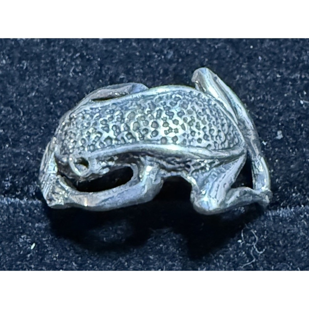 Vintage Sterling Silver 925  Frog Ring Size 8.75